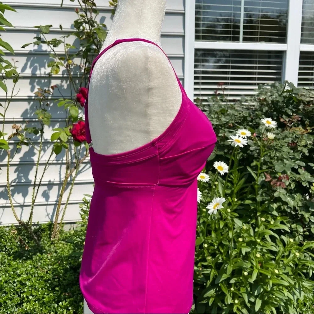 NWT Title Nine Pele Tankini Top Loganberry Sz 32D